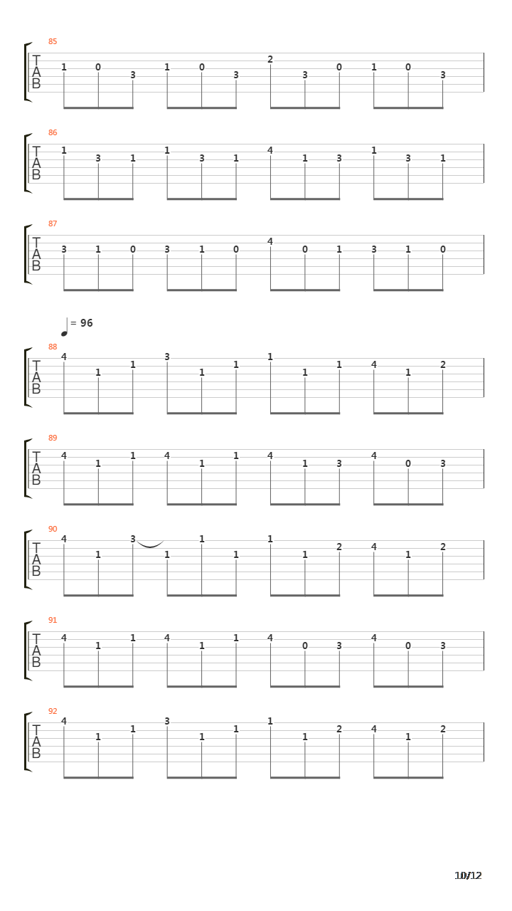 Nuvole Bianche吉他谱