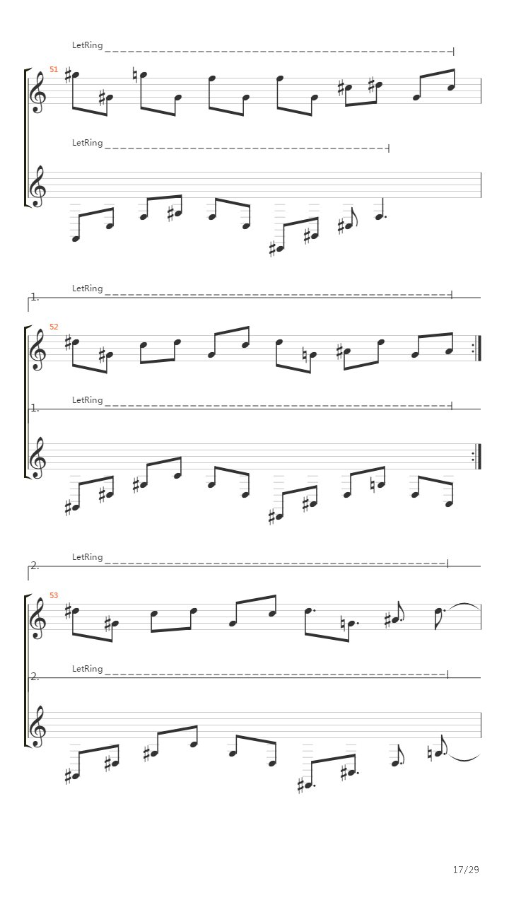 Nuvole Bianche吉他谱