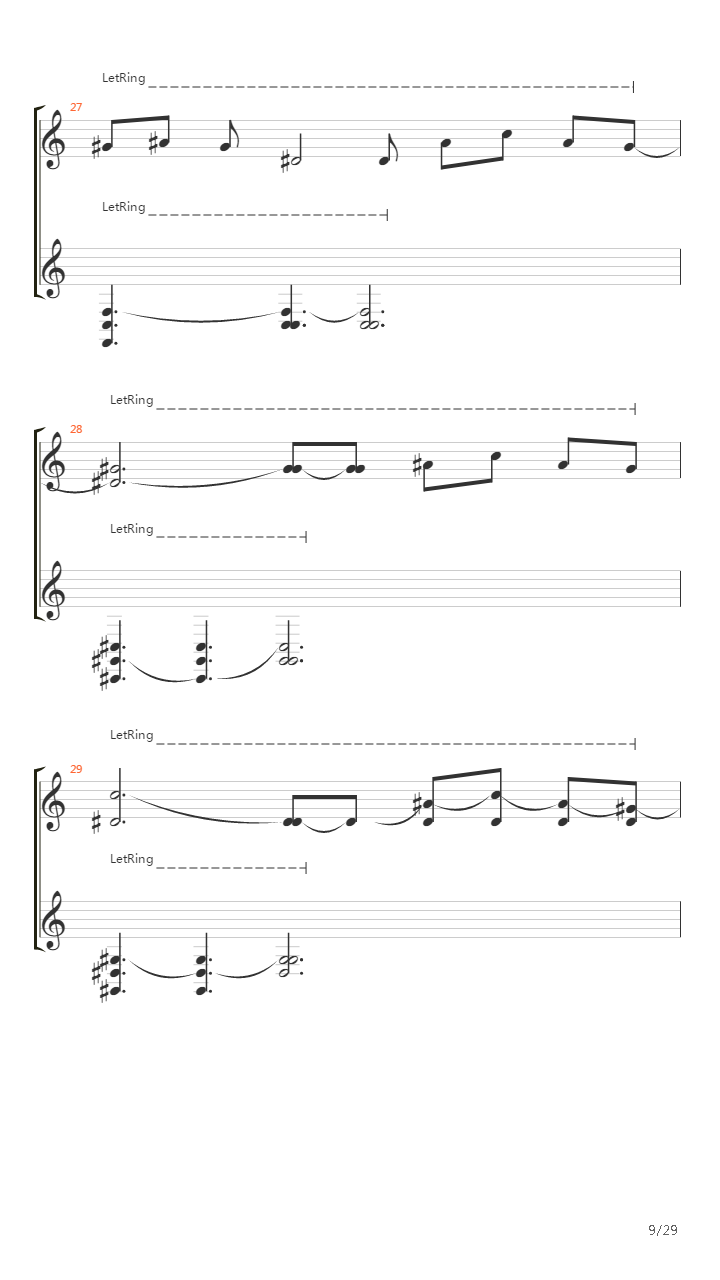 Nuvole Bianche吉他谱