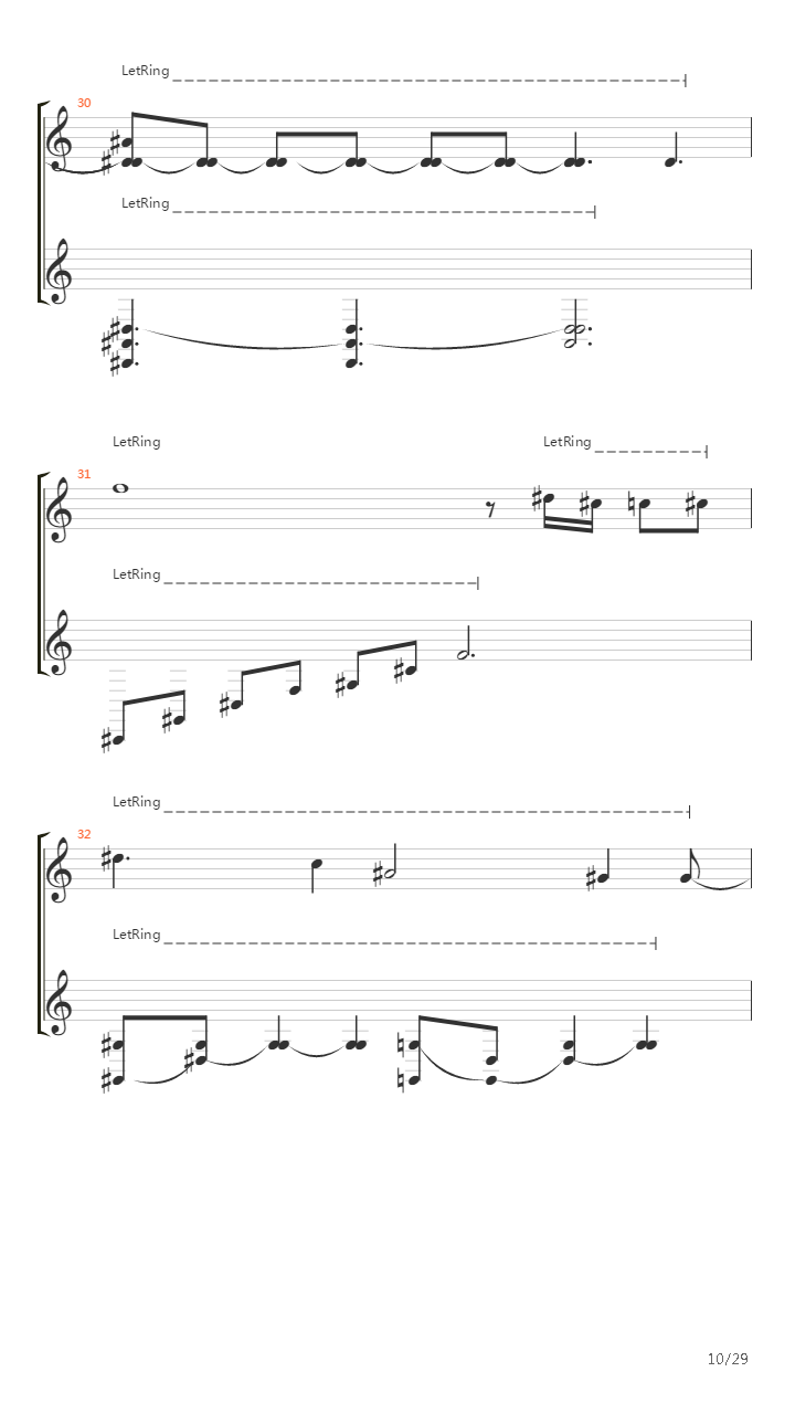 Nuvole Bianche吉他谱