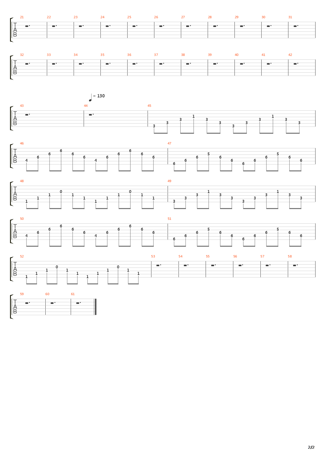 Nuvole Bianche吉他谱