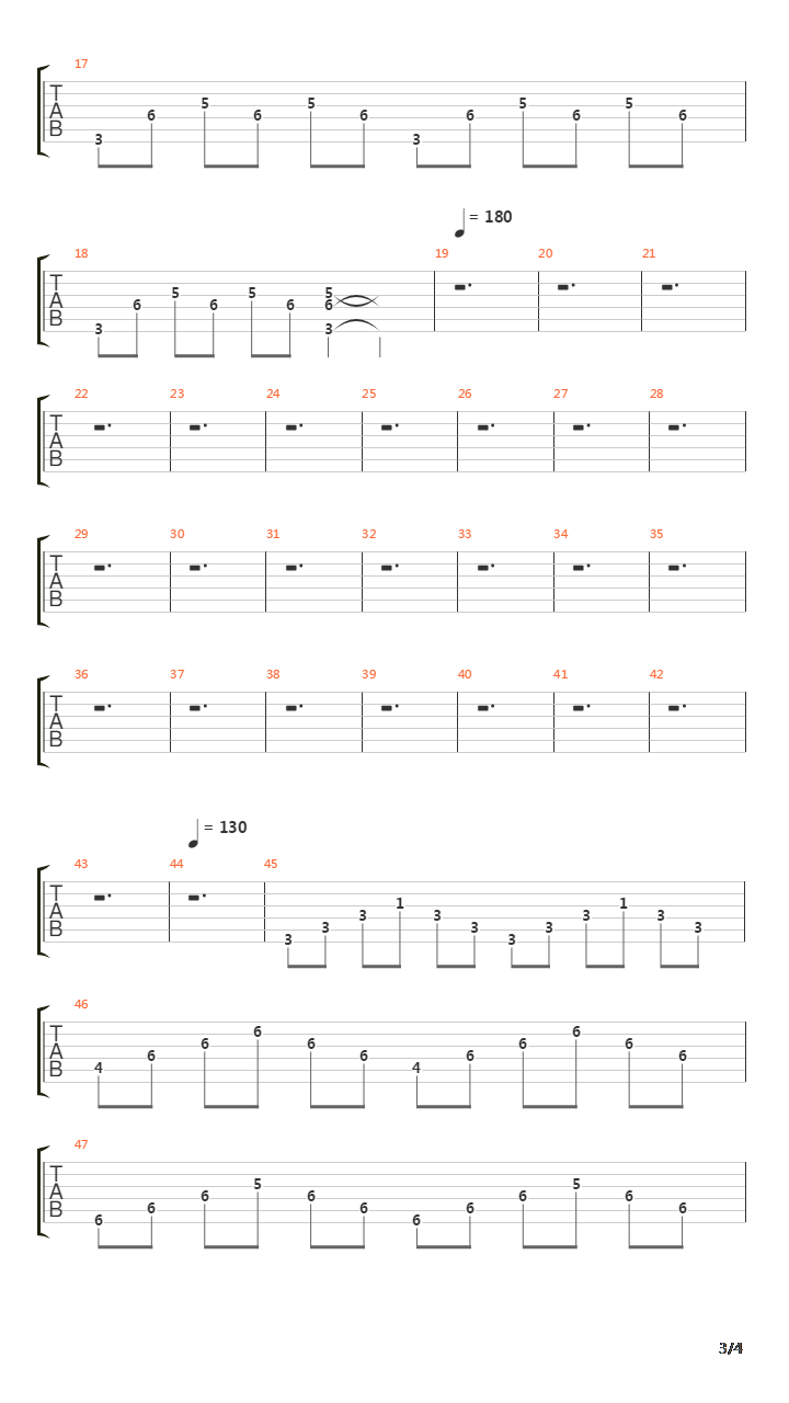 Nuvole Bianche吉他谱