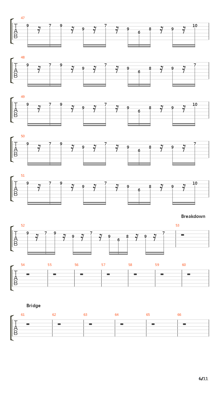 A View From The End Of The World吉他谱