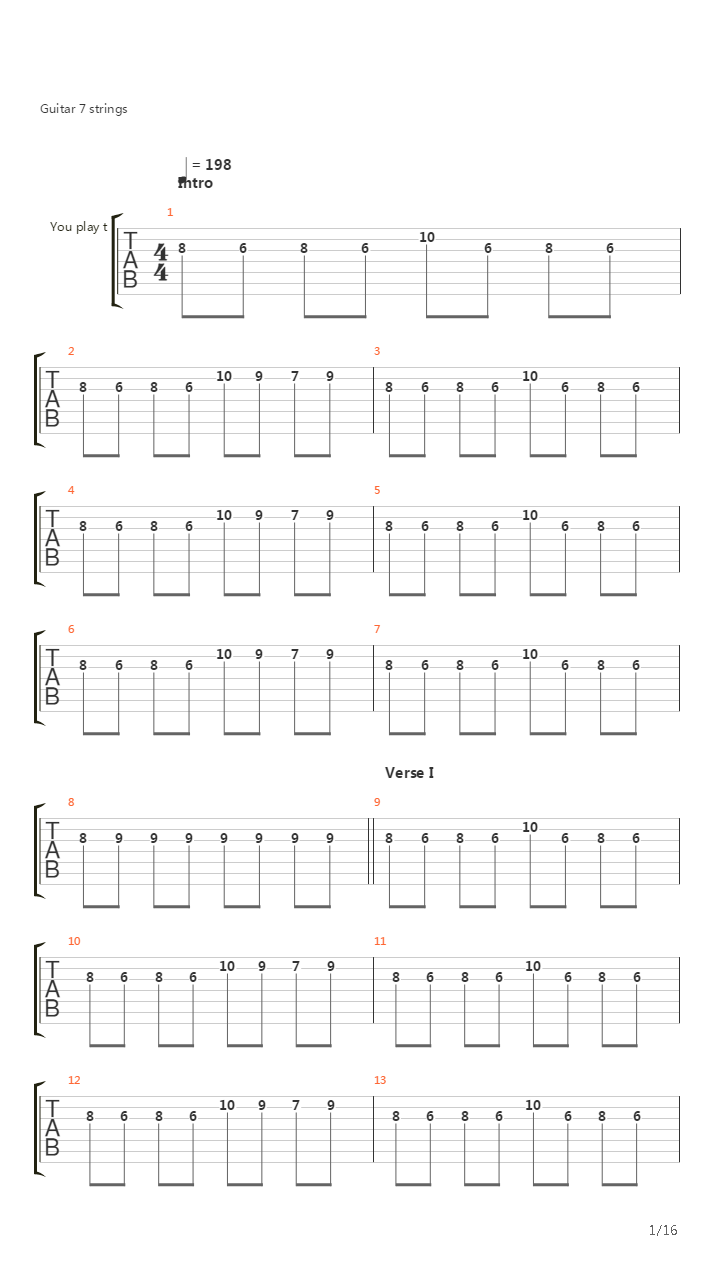 All Falls Down吉他谱