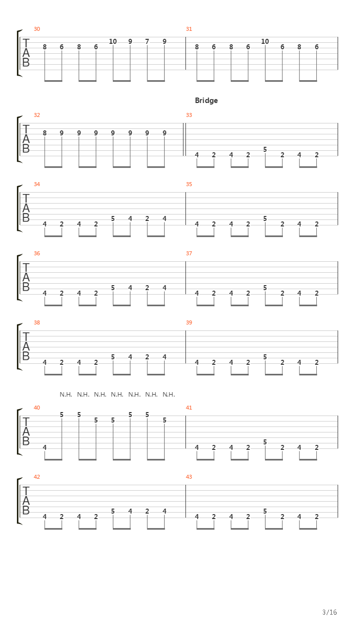 All Falls Down吉他谱