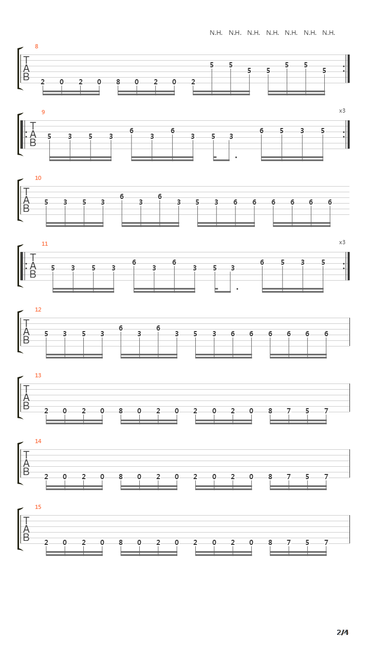 All Falls Down吉他谱