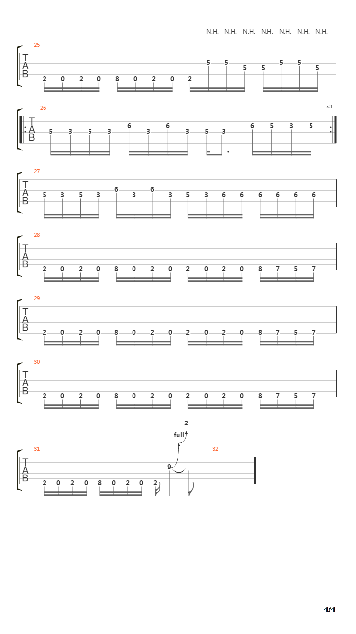 All Falls Down吉他谱