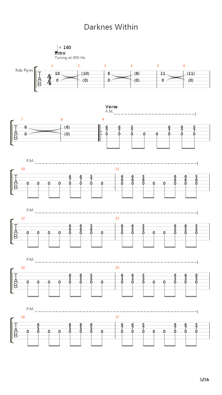 Darkness Within吉他谱