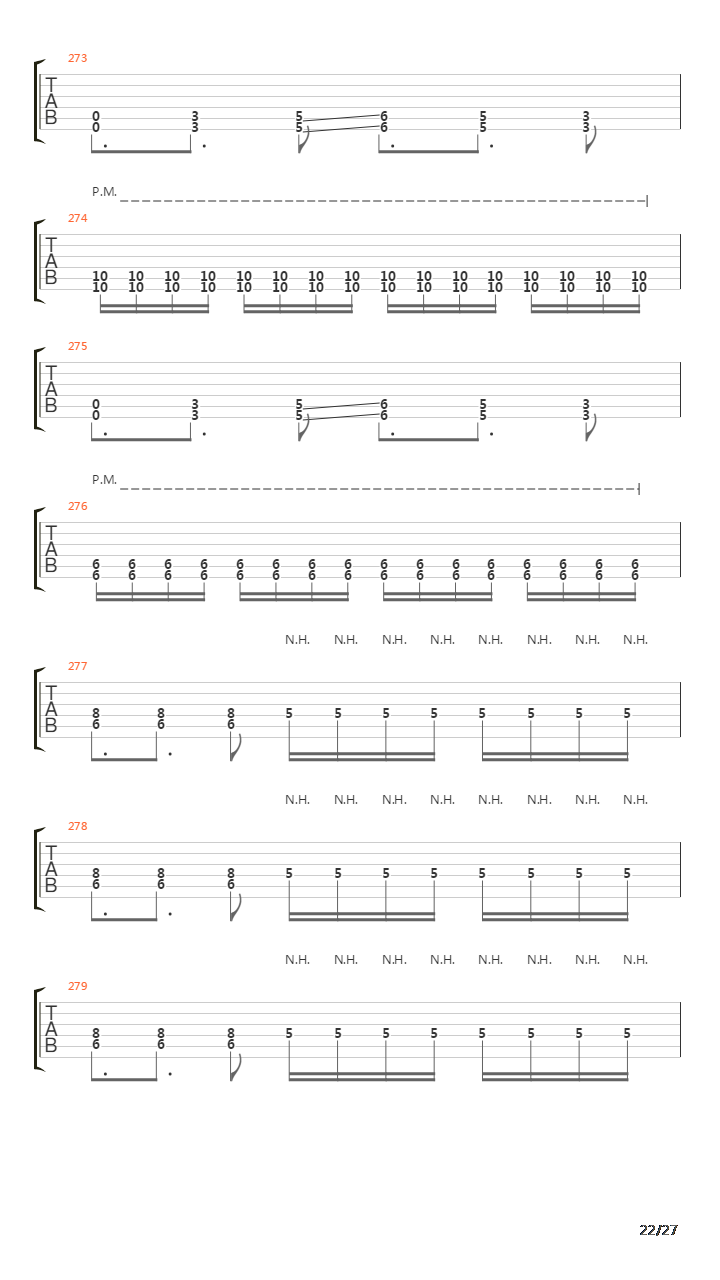 Farewell To Arms吉他谱