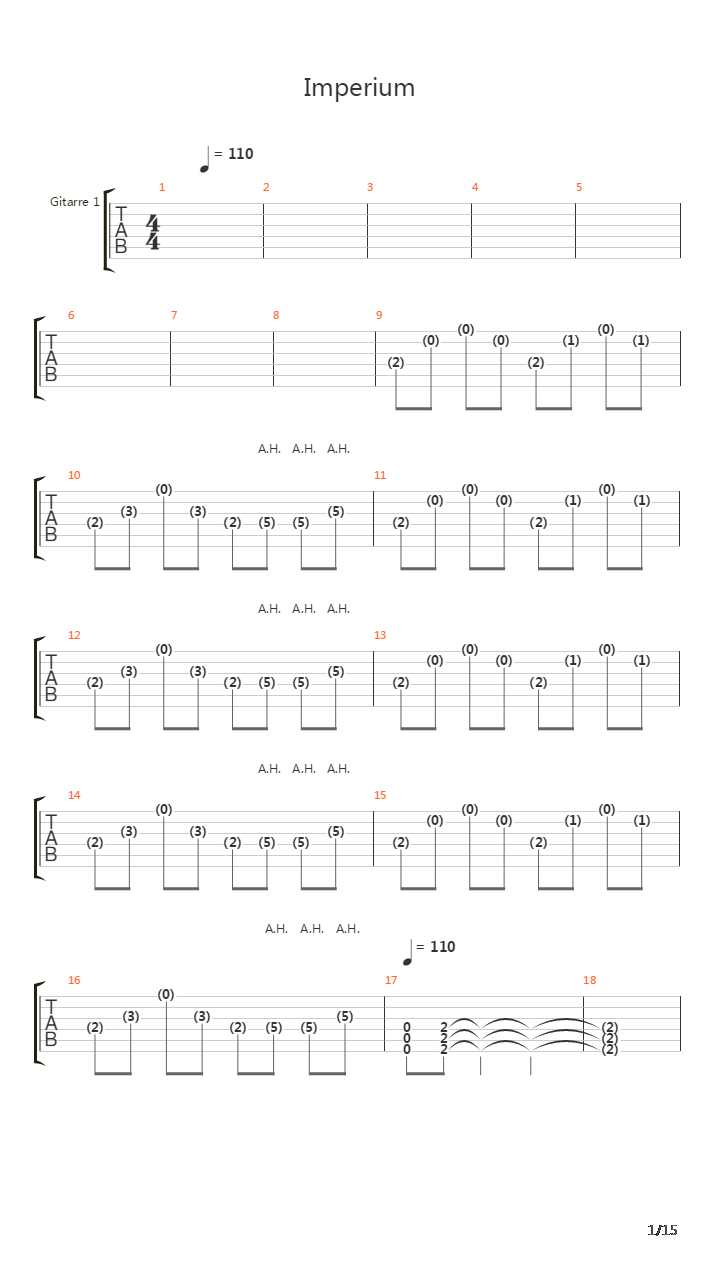 Imperium吉他谱