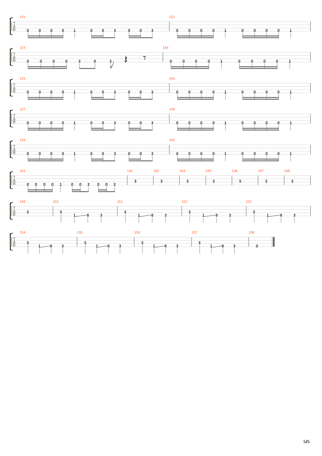 Trephination吉他谱