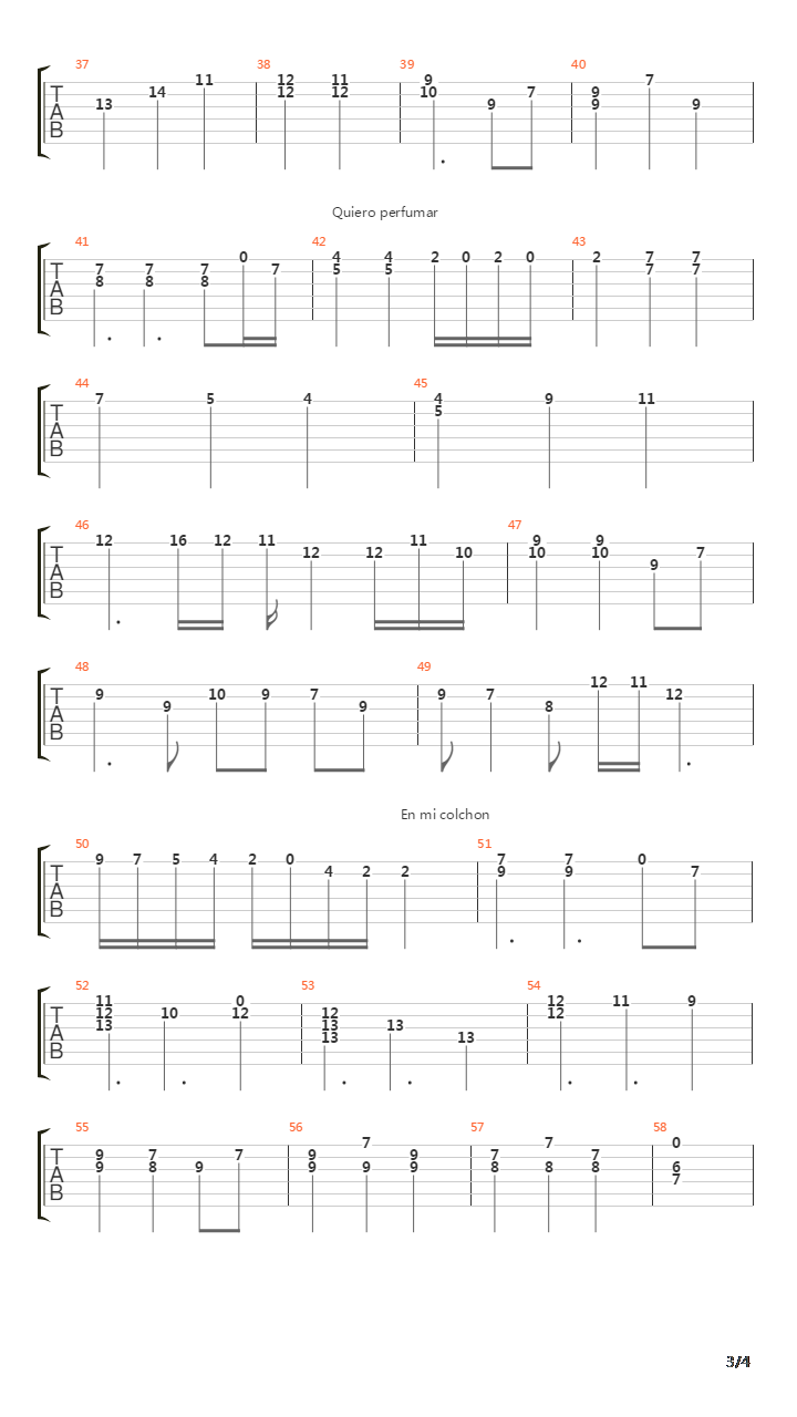 Adios Dulcinea Part 2吉他谱