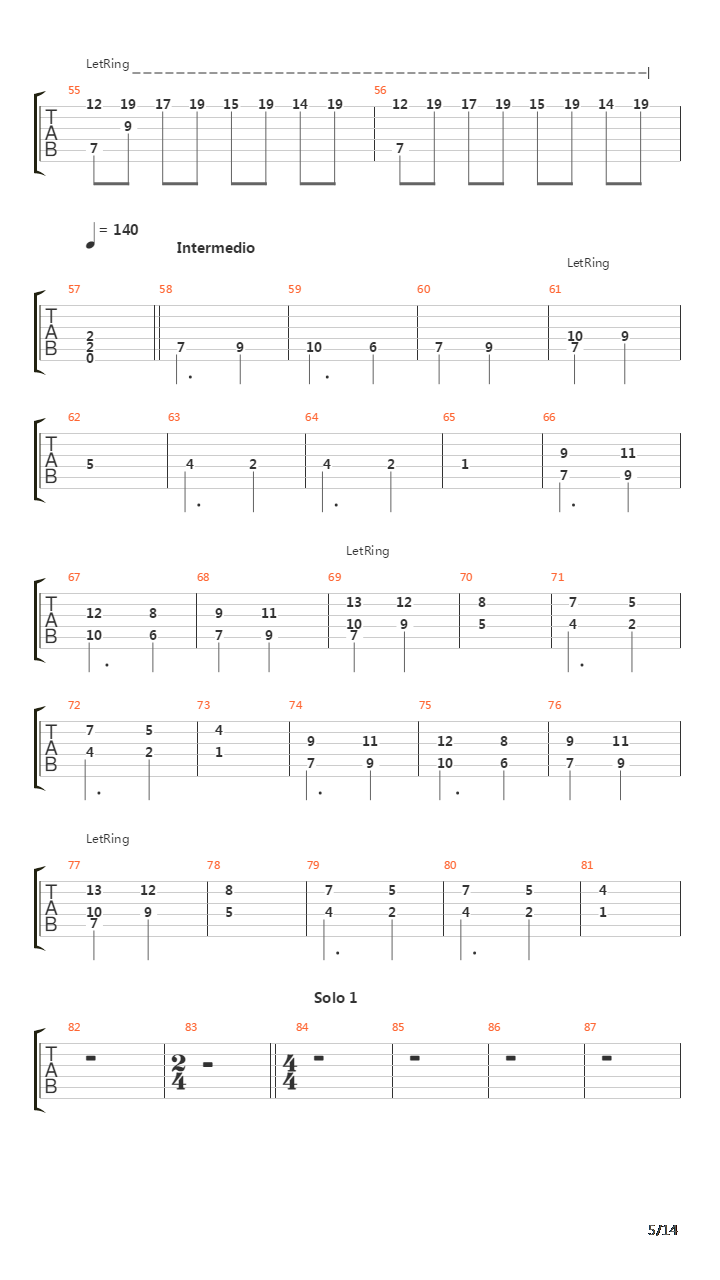 Dies Irae吉他谱