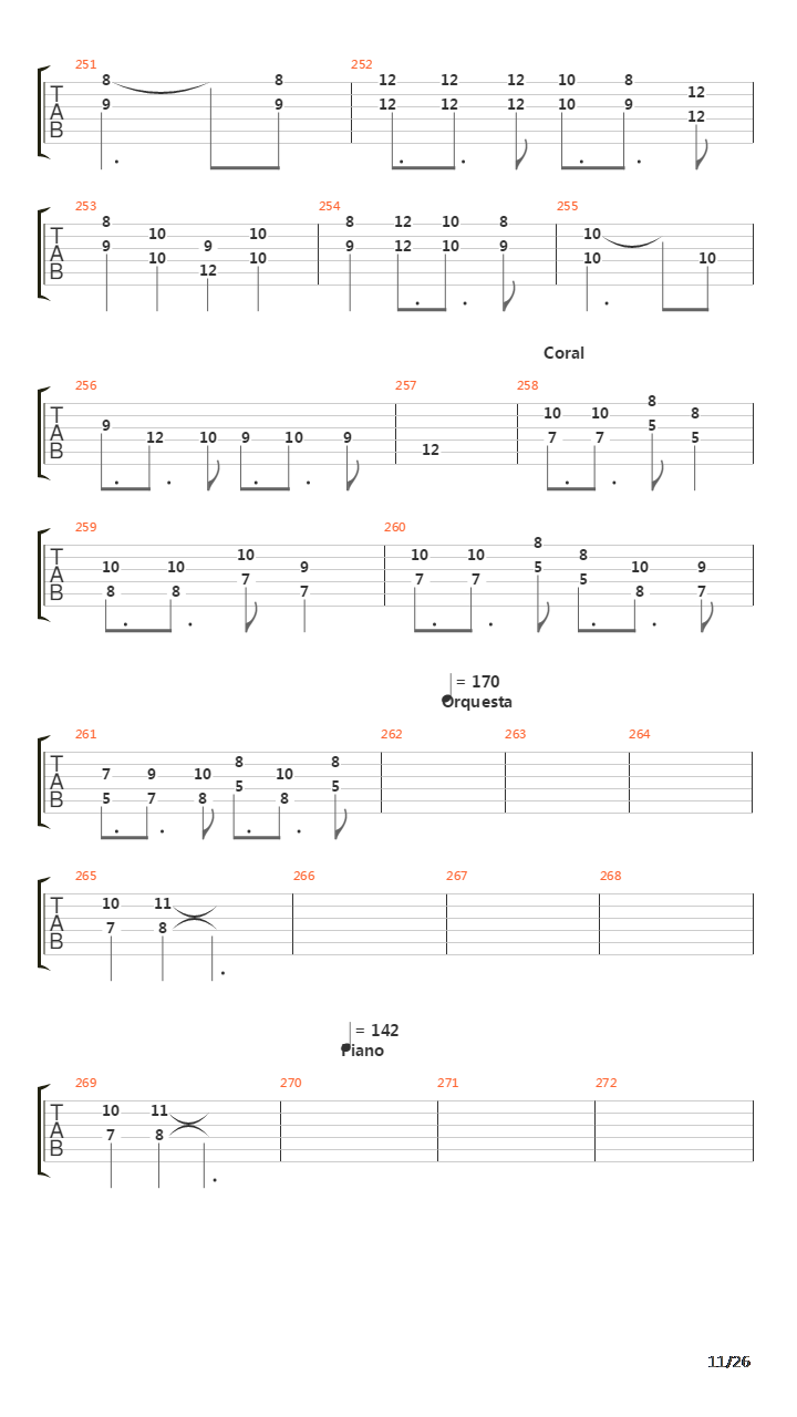 La Cantata Del Diablo吉他谱