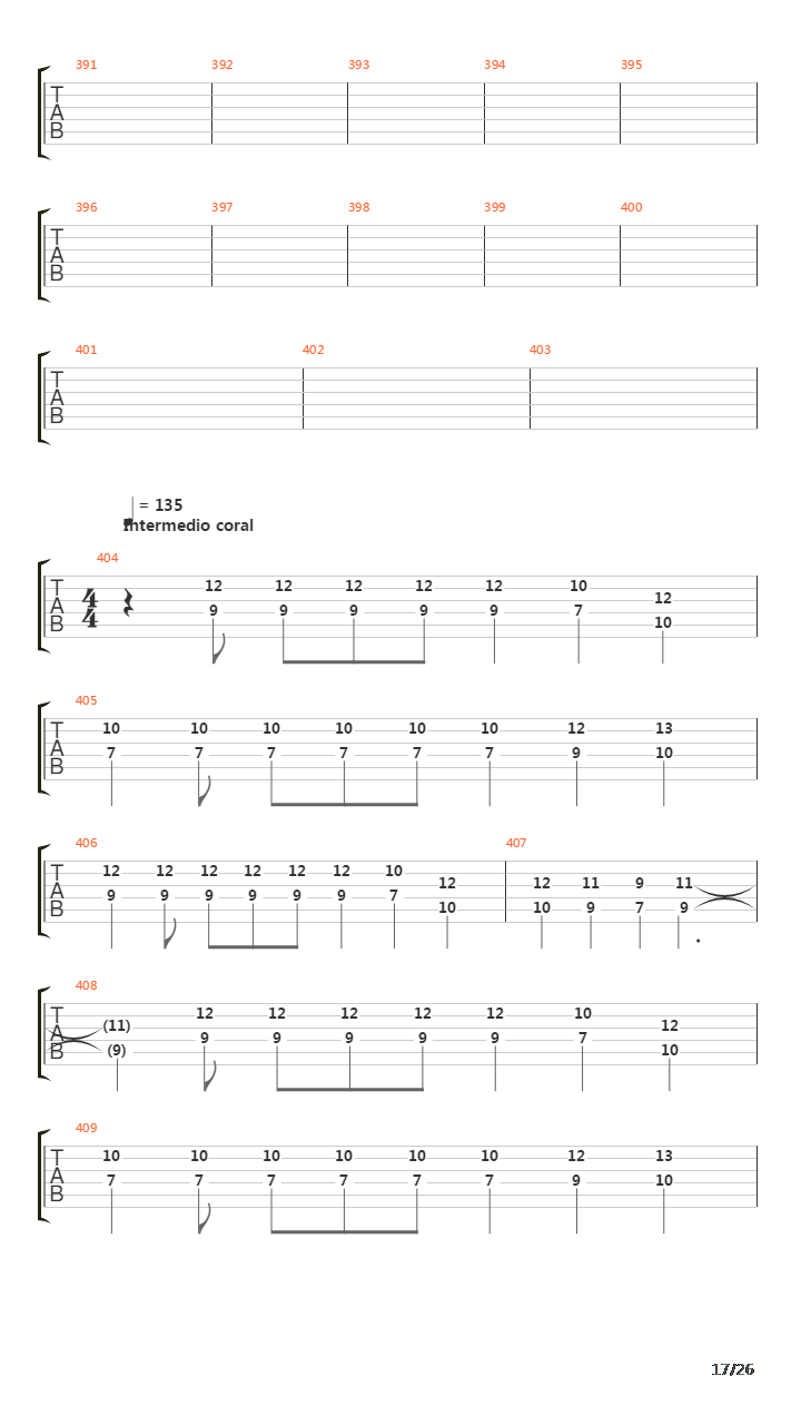 La Cantata Del Diablo吉他谱