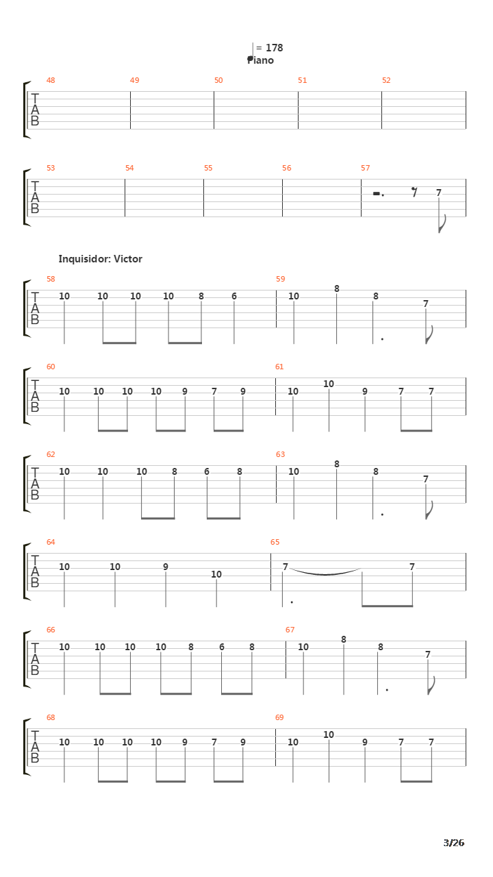 La Cantata Del Diablo吉他谱