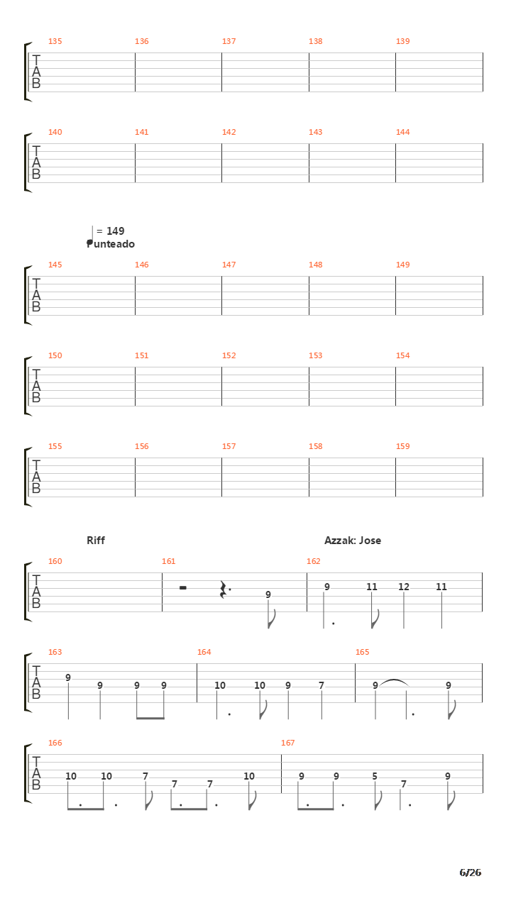 La Cantata Del Diablo吉他谱