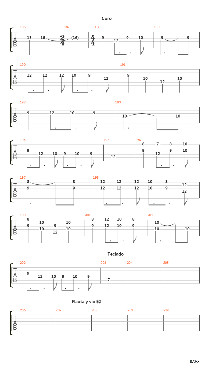 La Cantata Del Diablo吉他谱