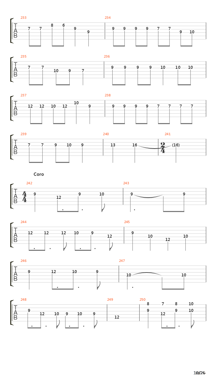 La Cantata Del Diablo吉他谱