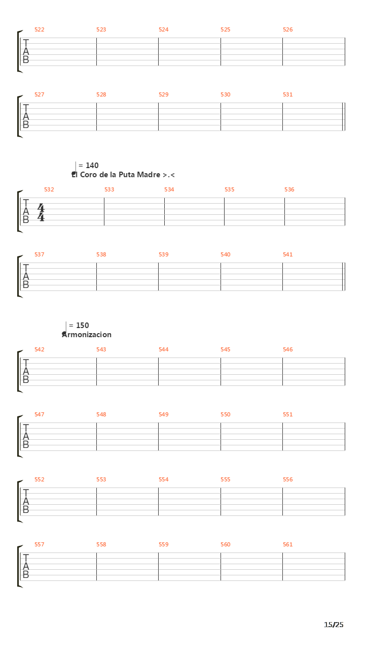 La Cantata Del Diablo吉他谱