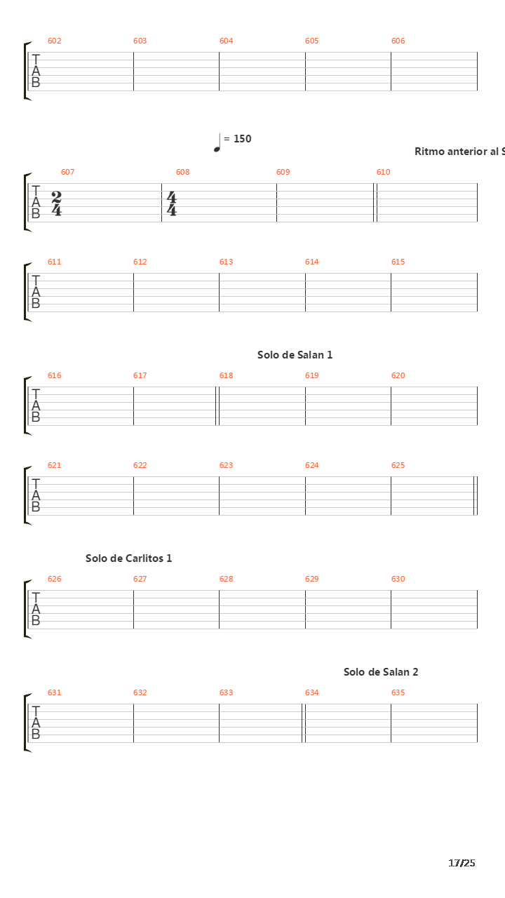 La Cantata Del Diablo吉他谱