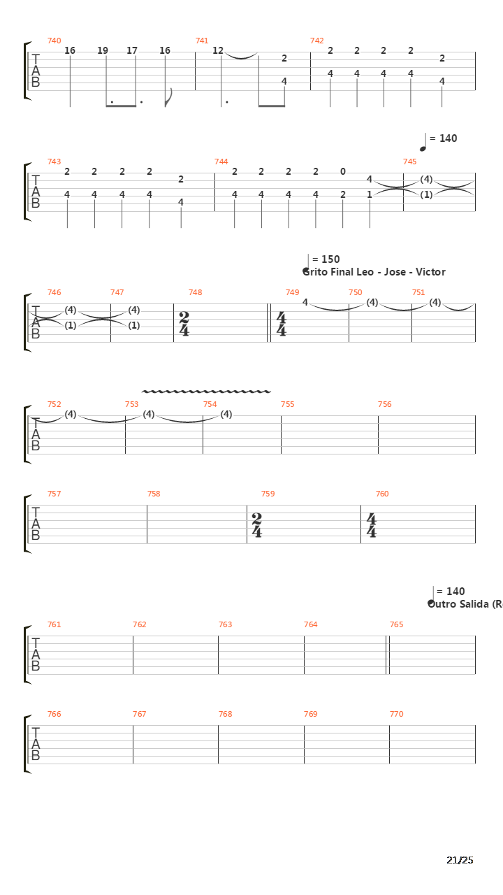 La Cantata Del Diablo吉他谱