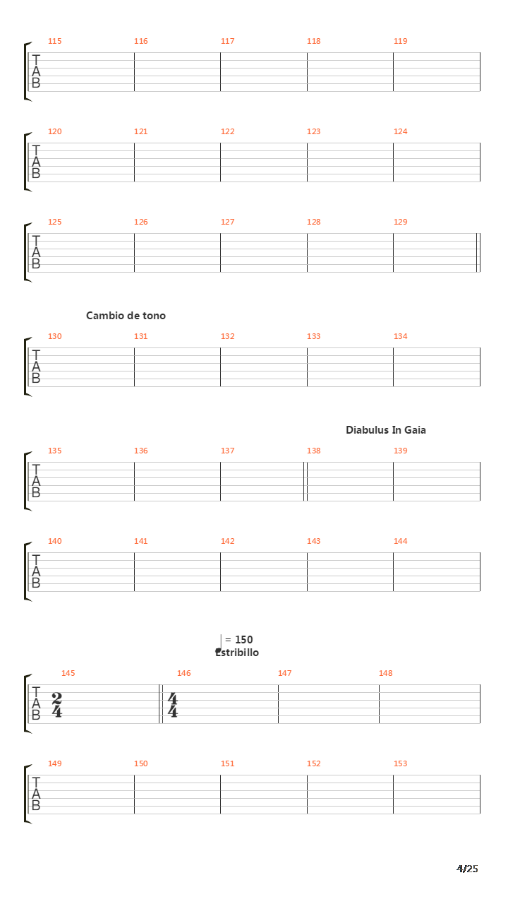 La Cantata Del Diablo吉他谱
