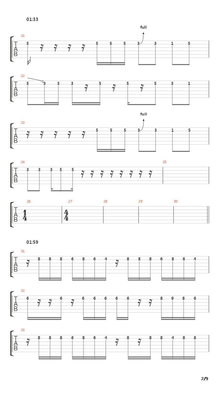Baroque吉他谱