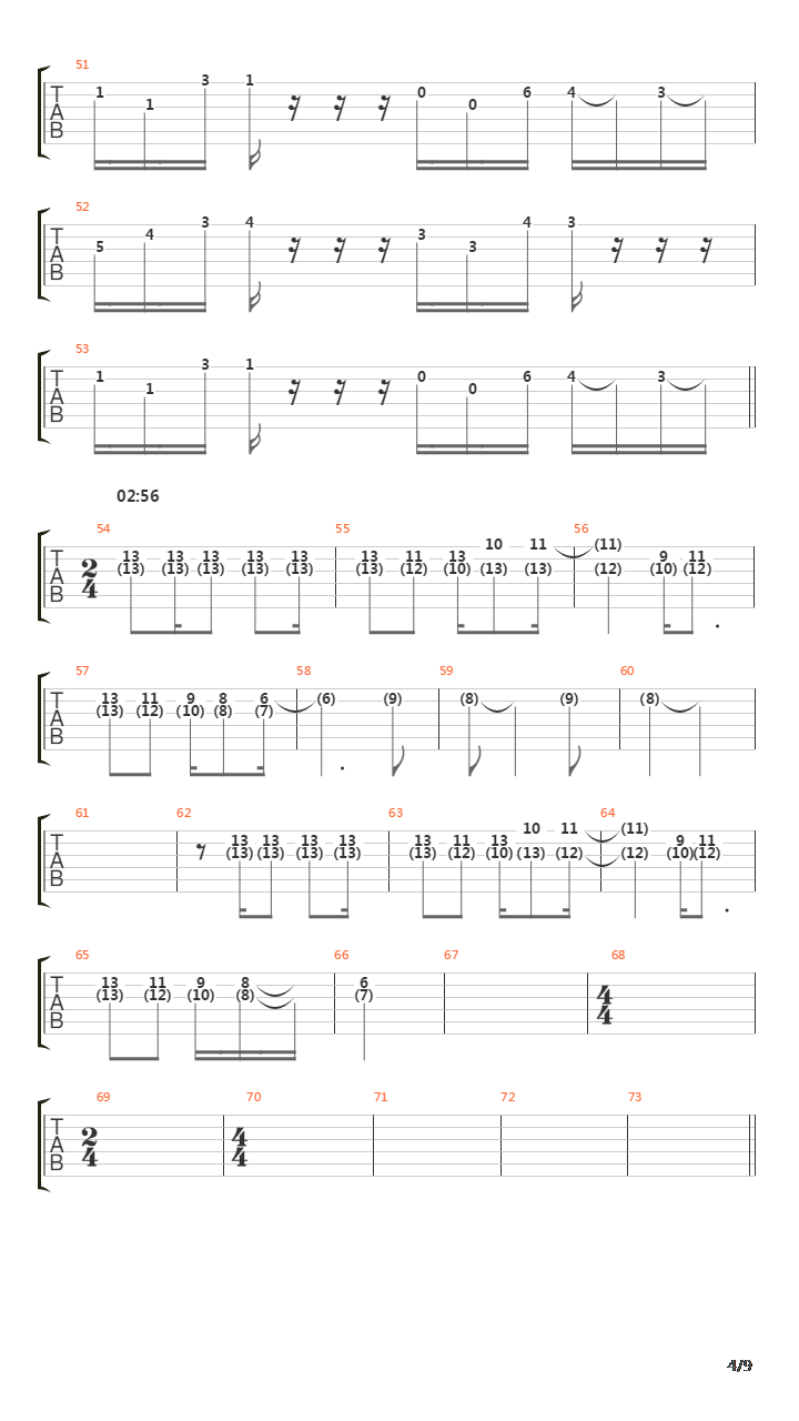 Baroque吉他谱