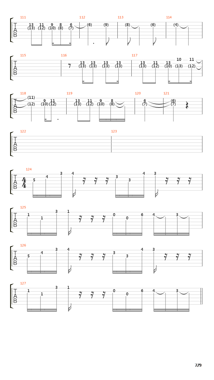 Baroque吉他谱