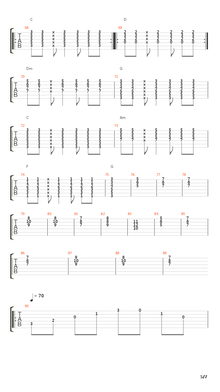 Brise吉他谱