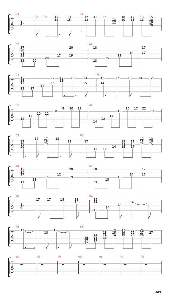 Prologue-回想-吉他谱