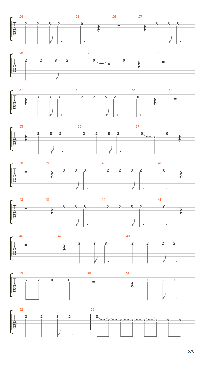 La Primavera吉他谱
