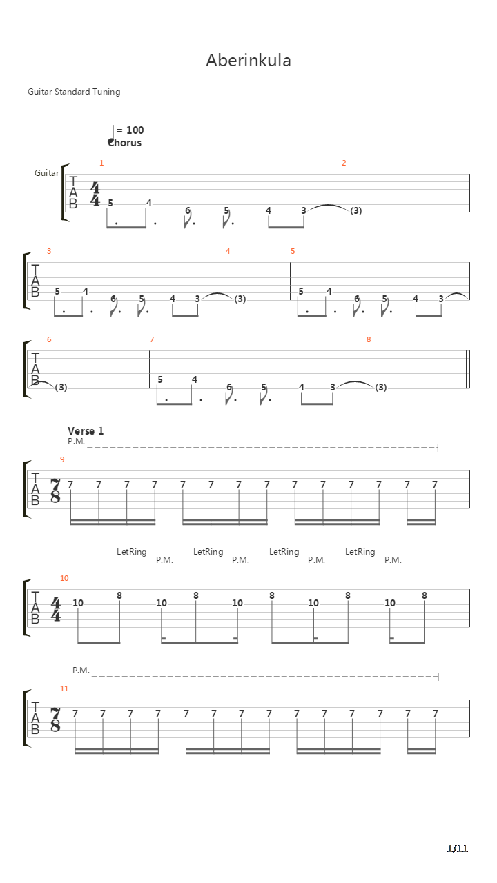 Aberinkula吉他谱