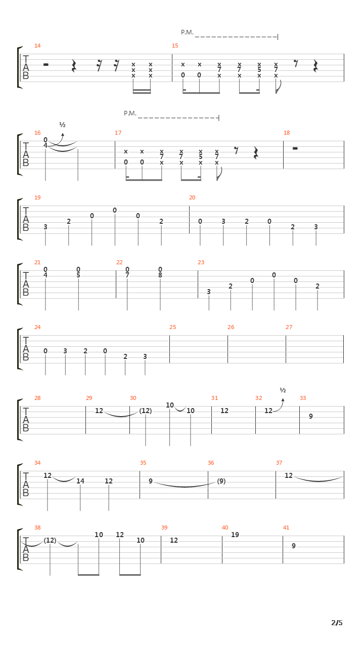 Cicatriz Esp吉他谱