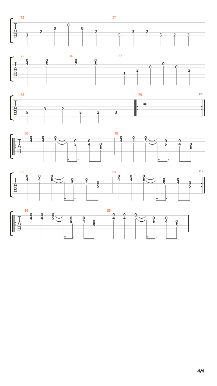 Cicatriz Esp吉他谱