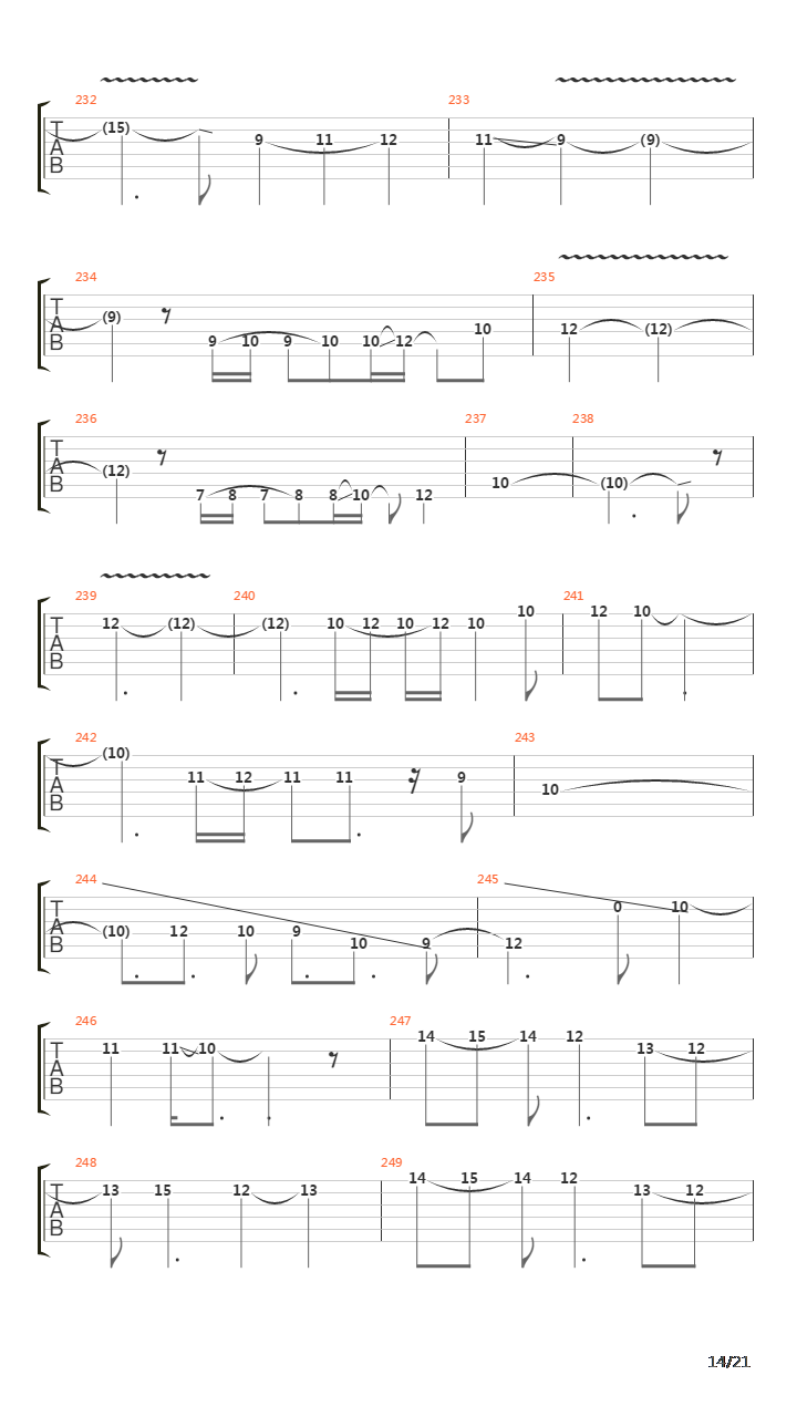 Cicatriz Esp吉他谱