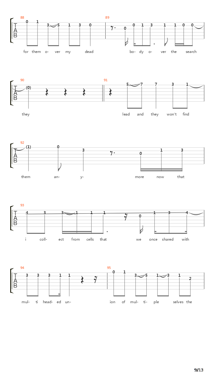 Copernicus吉他谱