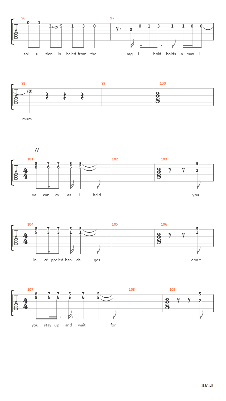 Copernicus吉他谱