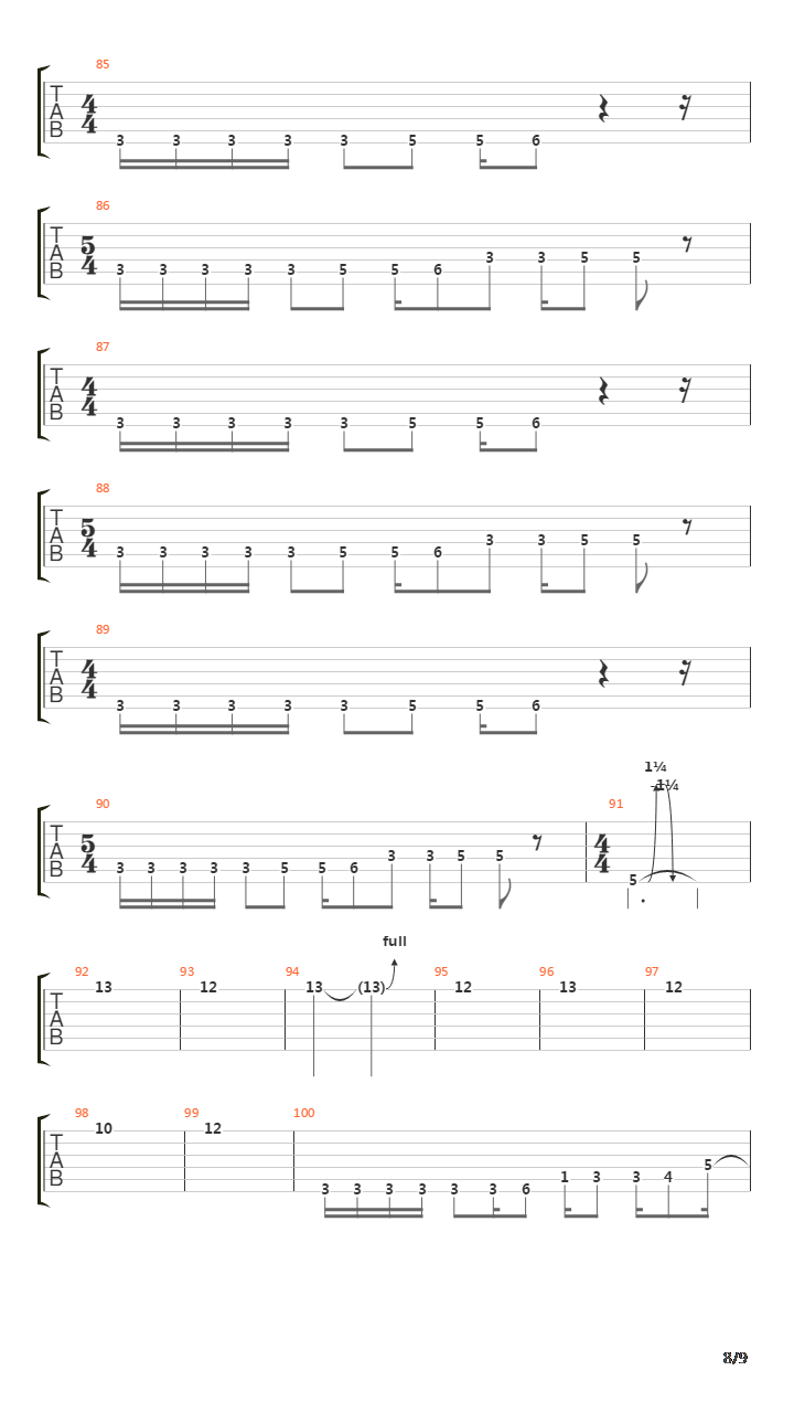 Cotopaxi吉他谱