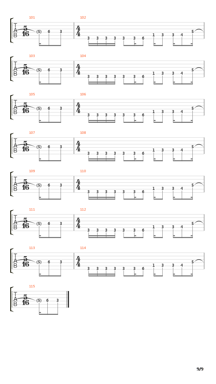 Cotopaxi吉他谱