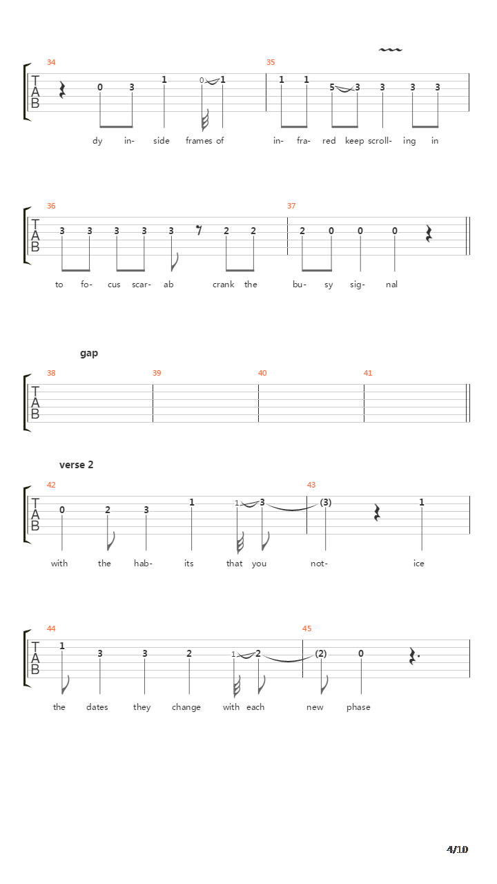 Teflon吉他谱