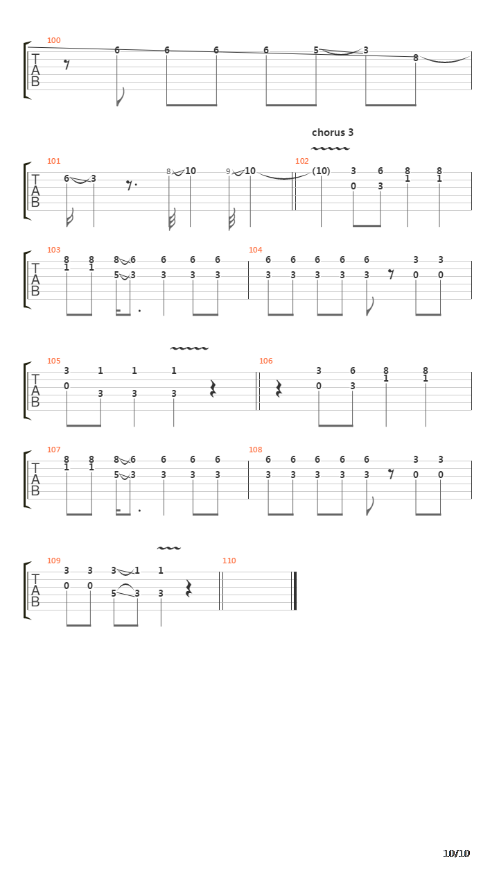 Teflon吉他谱