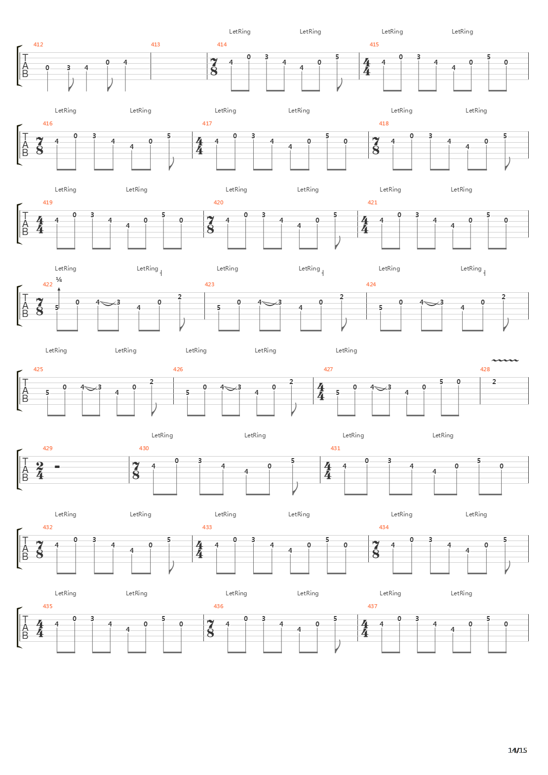 Tetragrammaton吉他谱