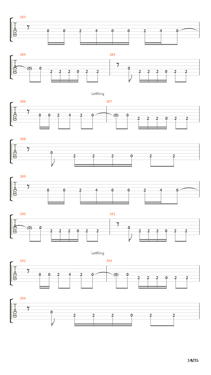 Tetragrammaton吉他谱