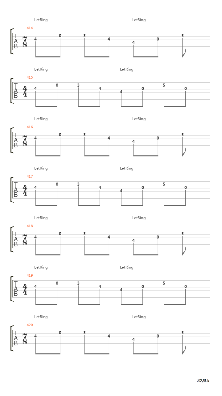 Tetragrammaton吉他谱