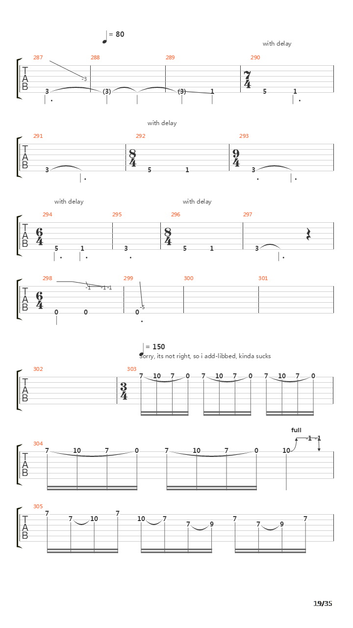 Tetragrammaton吉他谱