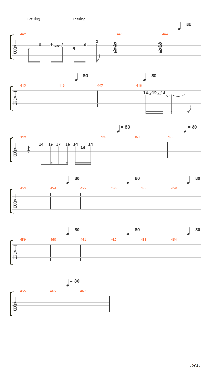 Tetragrammaton吉他谱