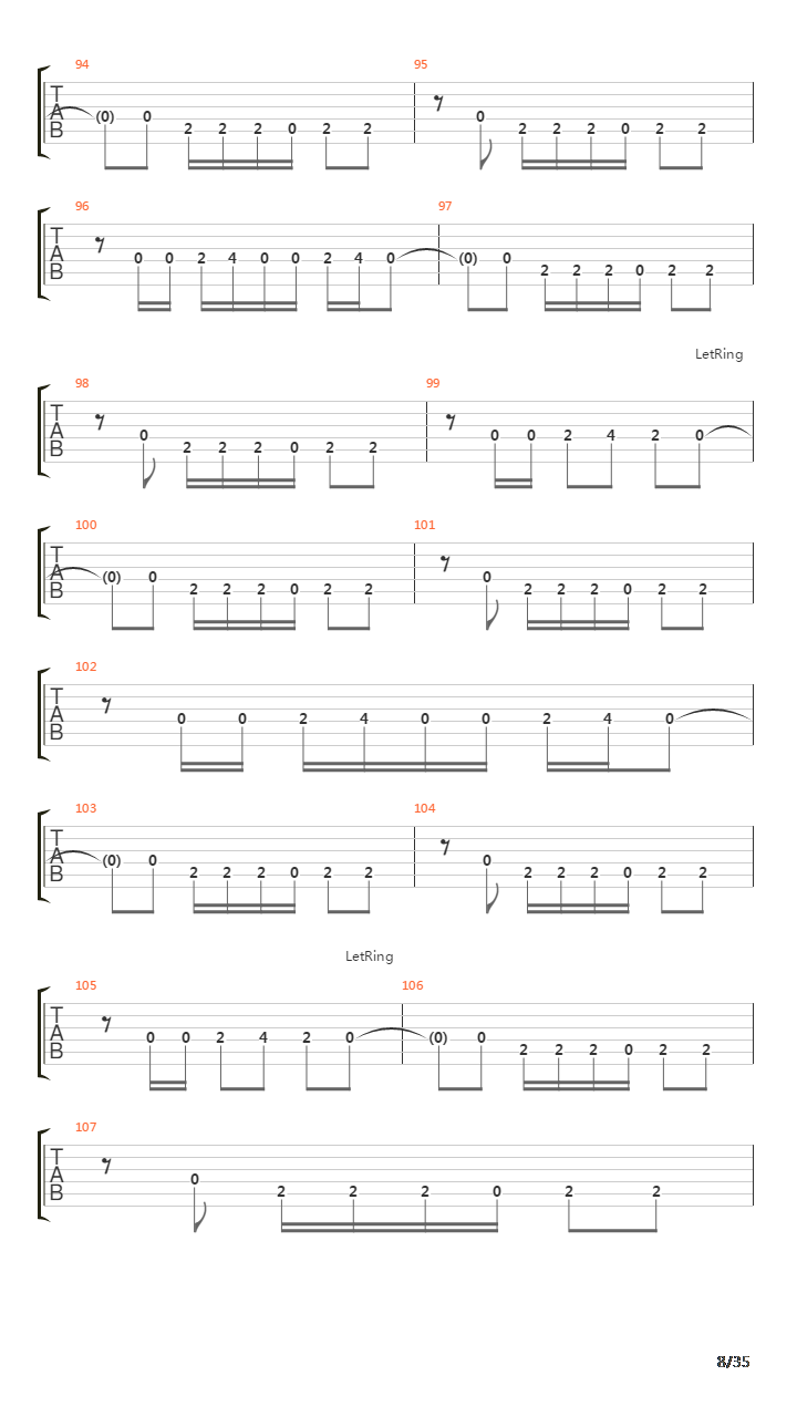 Tetragrammaton吉他谱