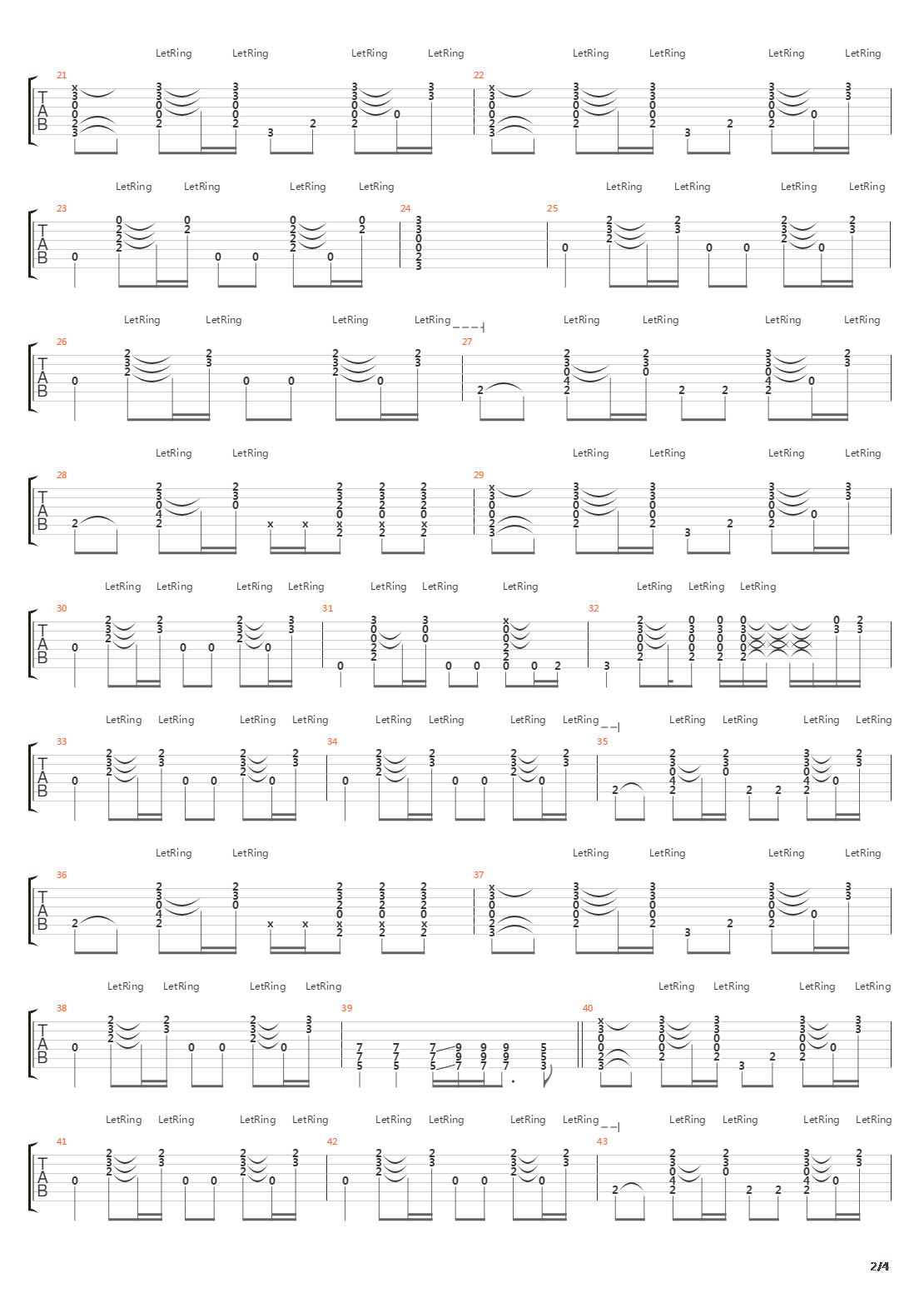 Alibis吉他谱